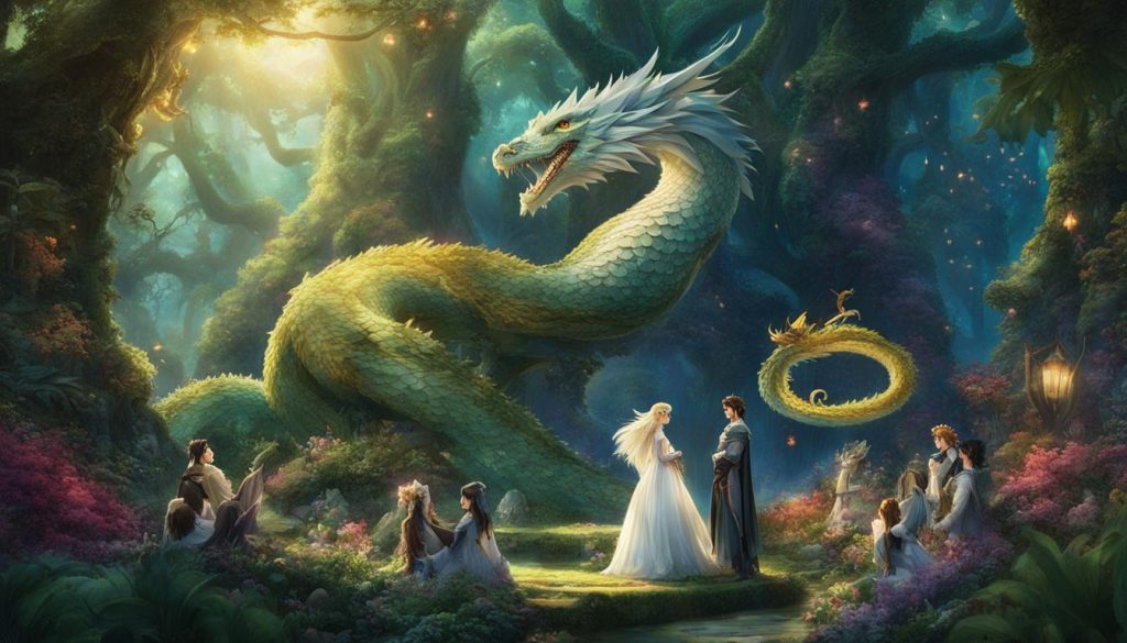 Les personnages de La mariée du roi dragon