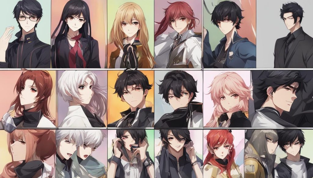 types de personnages de webtoon