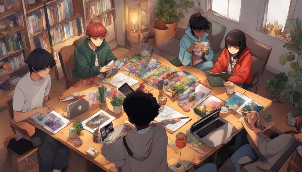 Équipe de dessinateurs pour webtoon Équipe de dessinateurs pour webtoon