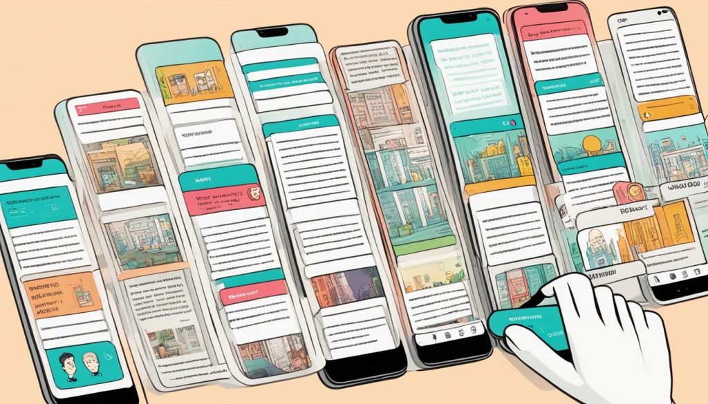 Format de lecture verticale des webtoons Format de lecture verticale des webtoons