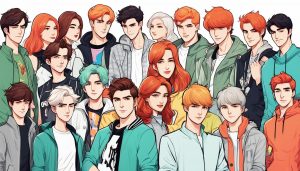Personnages de webtoon