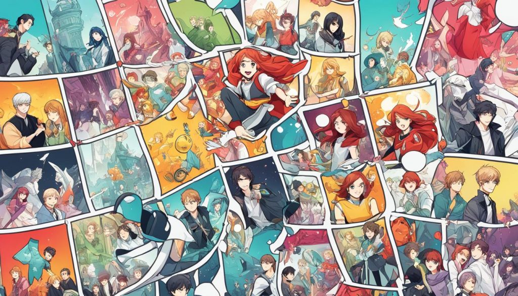 webtoon genres variés