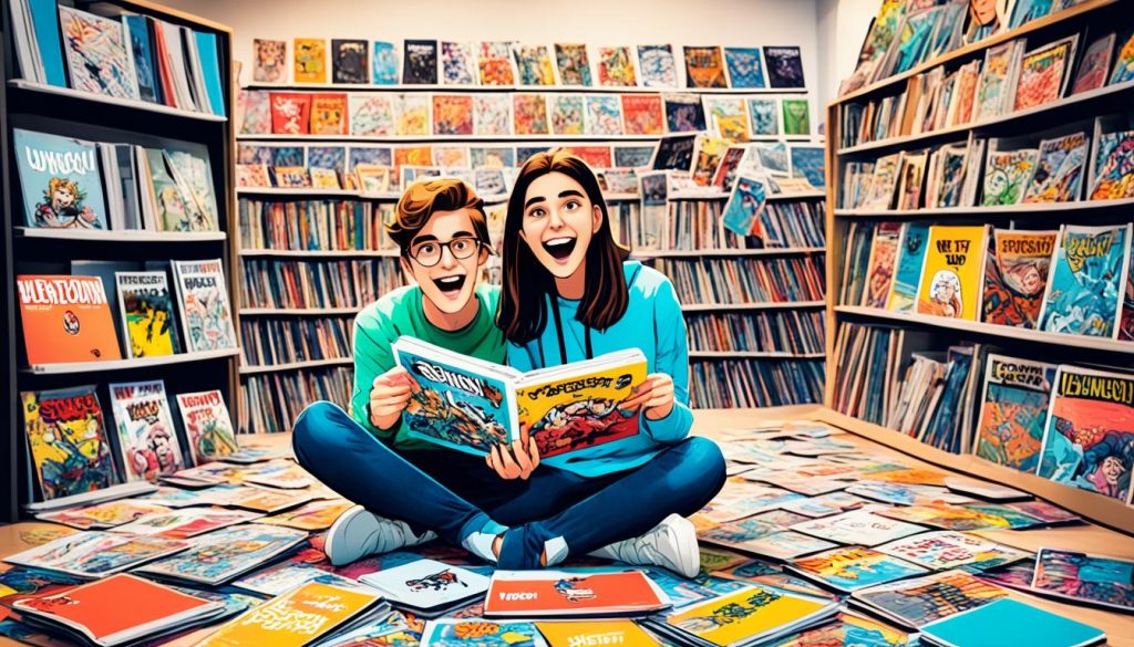 Jeunes lecteurs découvrant la diversité des webtoons