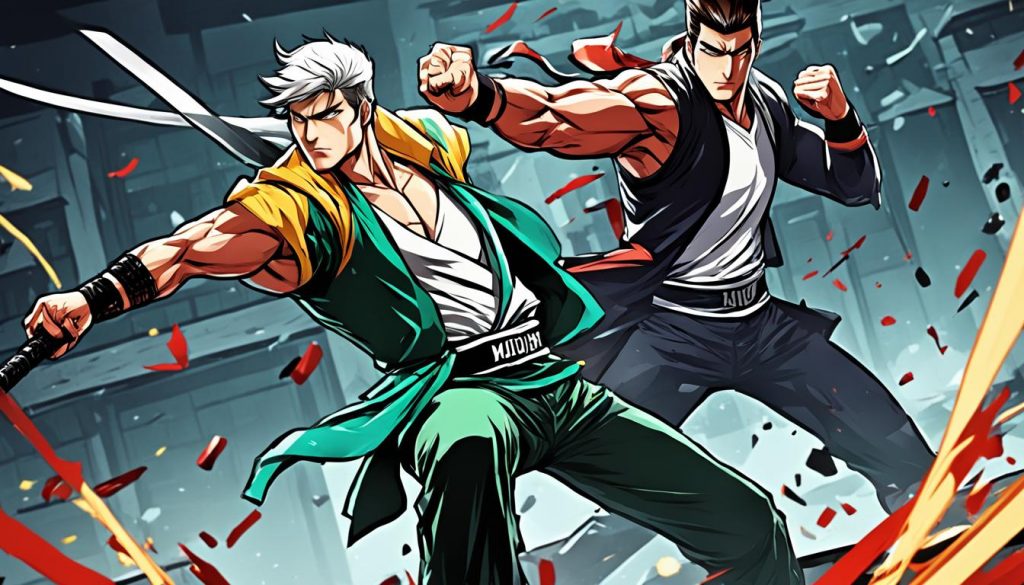 Tension narrative dans les webtoons de Murim